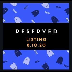 Reserved listing